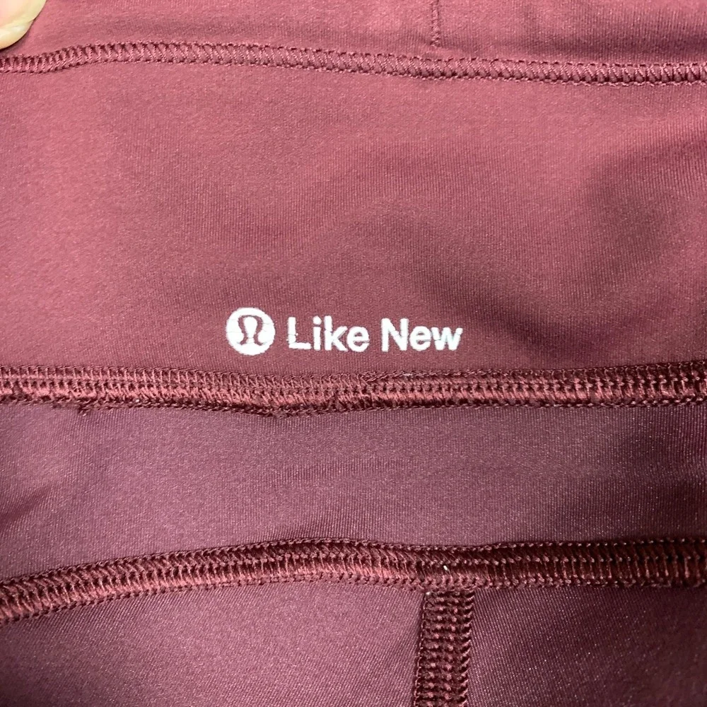 Lululemon‎ Invigorate Tights Women's 6 Cassis Everlux High-Rise Pockets Athletic